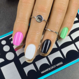 French Manicure Ideas With Color